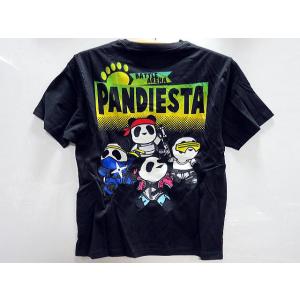 大きいサイズ PANDIESTA JAPAN パンダBEER刺繍 半袖Tシャツ パンディ
