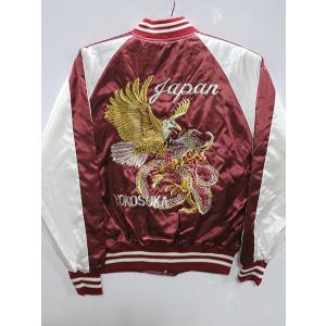 スカジャン 波鷹刺繍 日本製本格刺繍のスカジャン2L : takafuku1915