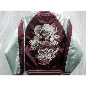 スカジャン③ スカジャン 日本製本格刺繍のスカジャン3L 風雷神 : takafuku1915