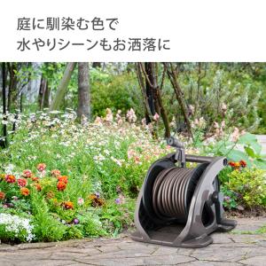 タカギ ホースリール スリムブラウン20m R...の詳細画像1