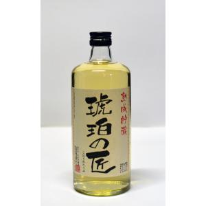 母の日　父の日　プレゼント　ギフト　名入れラベル　量り売り麦焼酎　琥珀の匠　オーク樽貯蔵　720ｍｌ　25度　若松酒造【鹿児島県】｜takagi-sake