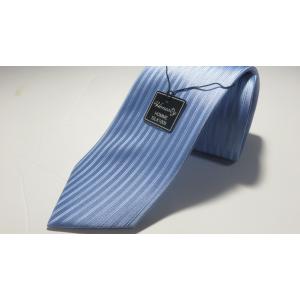 ジャガードネクタイ レギュラータイ ブルー シルク 絹100％ NC024