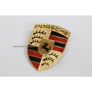 PORSCHE' リアトランク用 ポルシェ純正部品 ブラックエンブレム（艶