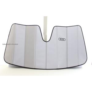 Audi 純正 サンシェード A4 A5 USアウディ純正 専用設計 AUDI ロゴ入 サンシェード 吸盤不要