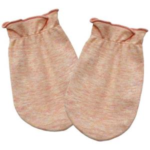 アンナニコラ 上質素材 ミトン 新生児 オレンジ