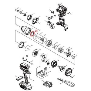 マキタ（makita） 部品 Oリング40 213507-9 図番029 TD171D/TD161D用
