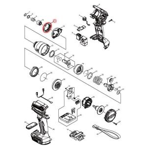 マキタ(makita) 部品 バンパ 422269-0 図番011 TD171D/TD161D用