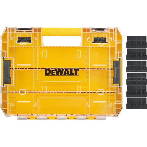 デウォルト(DEWALT) タフケース (大) デバイダー付き 工具箱 収納ケース ツールボックス ...