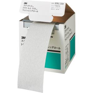 3M(スリーエム) フィニッシングロール 426U(のり付き) #240 75mm×25m 長さに切って使えるので経済的｜takahashihonsha