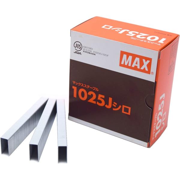 マックス(MAX) ステープル MS94612 25mm/白色/鉄(5000本) 1025J-シロ