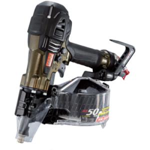 マックス(MAX) 高圧コイルネイラ スーパーネイラ HN-50N4(D) アンバーオリーブ 限定色 50mm釘打機 ZT92323