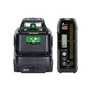 シンワ測定 スピニングレーザー H-3 グリーン デジタル受光器付 70819
