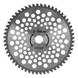 イーバリュー E-Value 山林用チップソー 230mm×56P チドリ刃 刈払機用 竹・枝切断対応 外径230mm