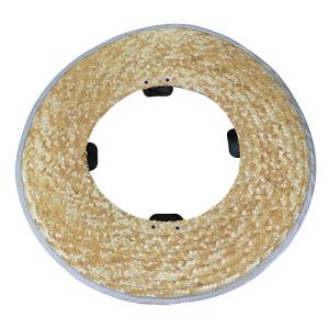 SK11 ヘルメット用遮熱麦わらバイザー 1805 日よけ 直径440mm 約100g 天然草木 アルミメッシュ ヘルメット取付用 農作業 工事 藤原産業｜高橋本社Yahoo!店