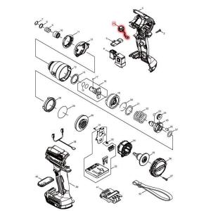 マキタ(makita) 部品 スイッチユニット 632L84-8 図番004 TD171D/TD161D用｜takahashihonsha