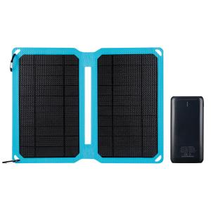シンワ測定 78370／モバイルバッテリー ソーラーパネル付 レーザーロボLEXIA用  防災 地震 台風