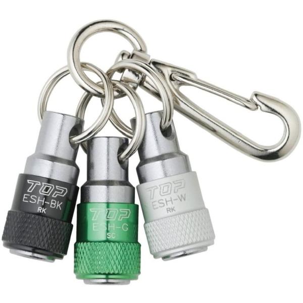 TOP工業(トップ工業) 携帯用ソケットホルダー3色セット ESH-BKGWN  1個  1個