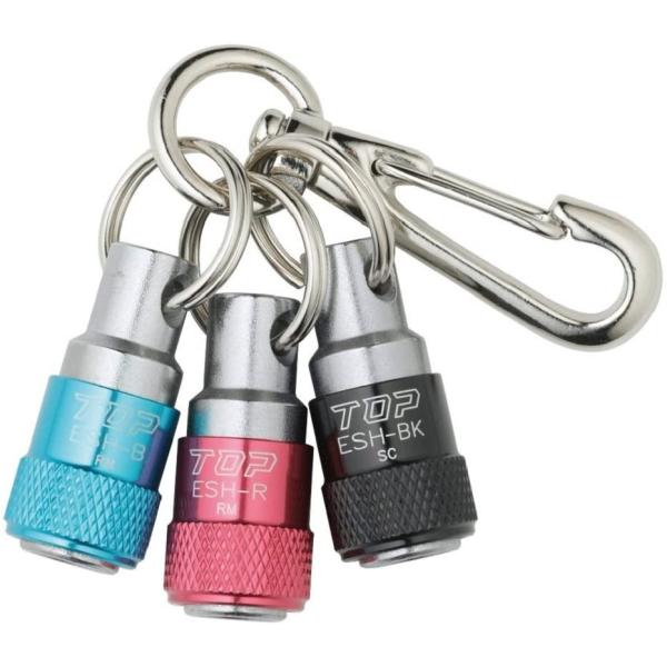 TOP工業(トップ工業) 携帯用ソケットホルダー3色セット ESH-BRBKN  1個  1個