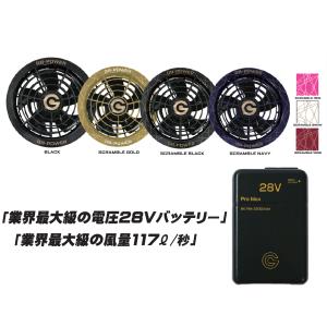 長信ジャパン 空調ウェア用 28V専用 ファン＆バッテリーセット GB-POWER GB428PD GF1 保証付き USB-C搭載 PD45W対応 急速充電 超大風量 熱中症対策 作業服 釣り