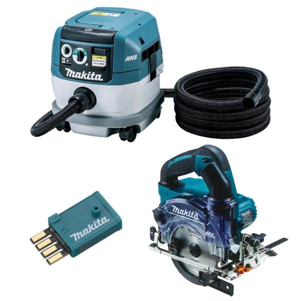 マキタ(makita) 無線連動集塵機+125mm充電式防塵マルノコセット VC0840+KS514...