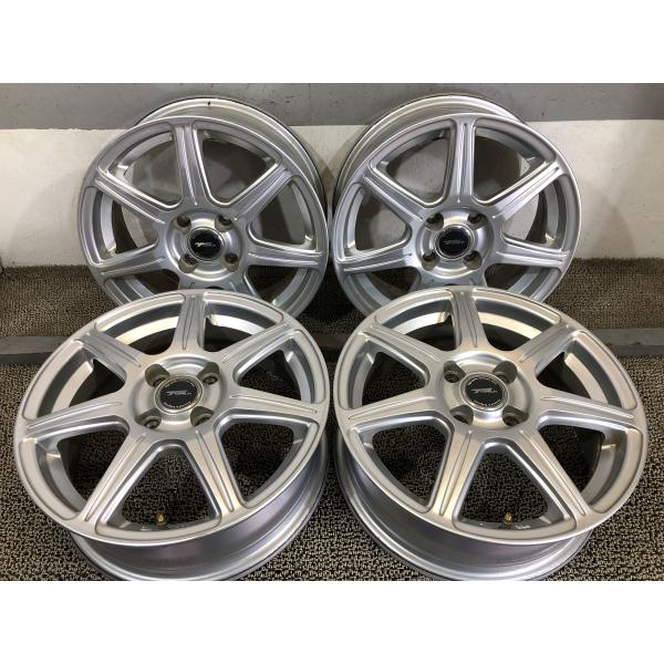 ブリヂストン TOPRUN 15×5.5J 4H PCD100 OFFSET+42 4本 959 ホ...