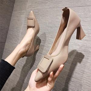パンプス シューズ レディース 春夏 太めヒールパンプス ハイヒール 美脚 履きやすい 痛くない 柔らかい 靴 結婚式 パーティー オシャレ 走れる 母の日
