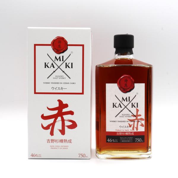 神息（KAMIKI）赤 ブレンデッドモルトウイスキー AKA BLENDED MALT WHISKY...