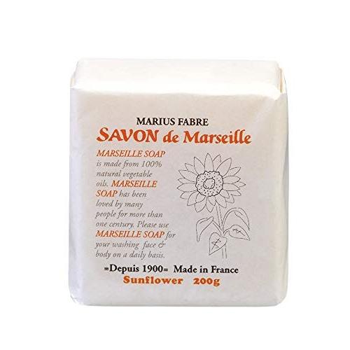マリウスファーブル社 サボンドマルセイユ マルセイユ石けん 200g サンフラワー