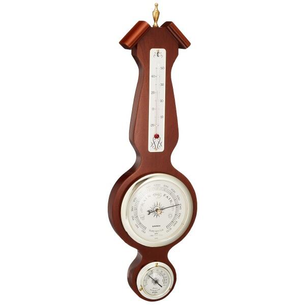 エンペックス気象計 温度湿度計 アメリカーナ気象計 壁掛け用 日本製 ブラウン BM-717 41....