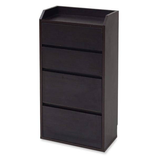 JKプラン カウンターの下 収納 薄型 ミニ チェスト ローチェスト 幅40 奥行22 引き出し付き