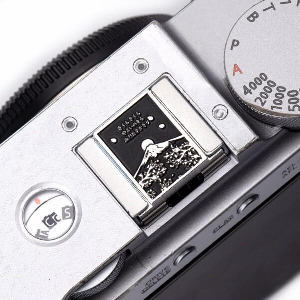 富士山風景模様カメラ保護メタルホットシューカバー 適用FUJIFILM X100VI X100V X...