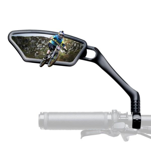 ROCKBROS 自転車 ミラー 自転車用 バックミラー Φ21-26mm対応 防爆レンズ HD視野...