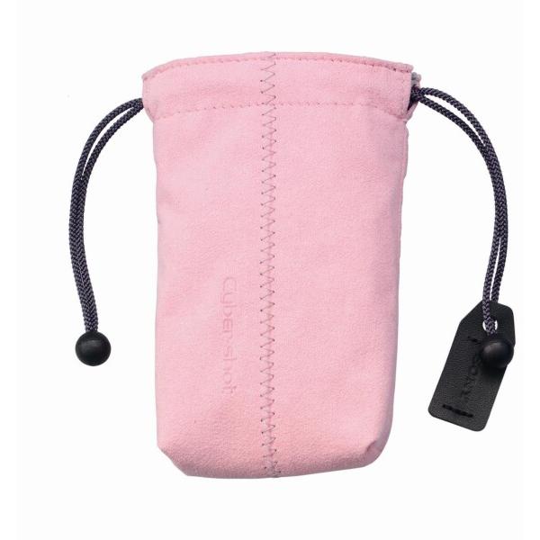 Sony lcs-csk / P draw-stringスタイルポーチソフト携帯ケース(ピンク)