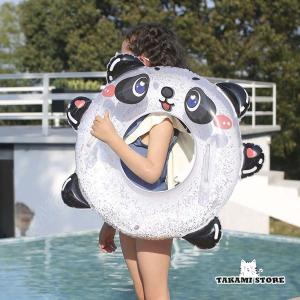 パンダ キッズ 子供 ベビー 浮き輪 海水浴 可愛い　動物 アウトドア ビーチ 水遊び 夏休み 海 シーサイド プール｜takami-store