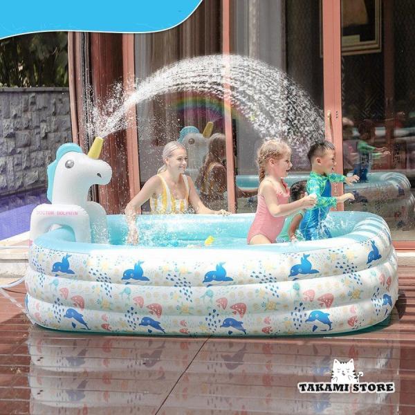 プール 家庭用 ビニールプール 長方形 大型 中型 小型 エアプール 子供用 プール  水遊び 大き...