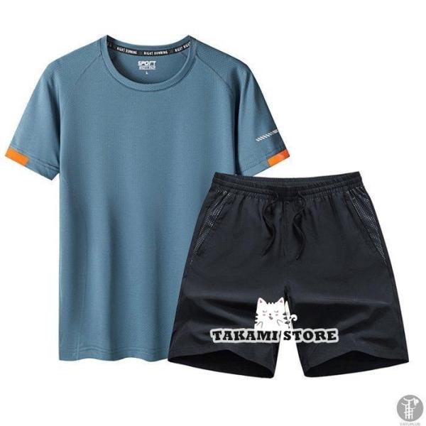 上下セット ハーフパンツ 半袖 Ｔシャツ メンズ おしゃれ 春 夏 シンプル カジュアル カジュアル...