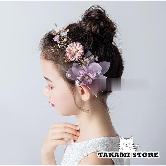 アクセサリー 女の子髪飾り ヘアアクセサリー カチューシャ 結婚式 発表会 新生児 ヘッドドレス フ...