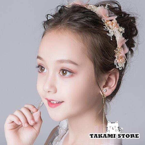 子供 ヘアアクセサリー フラワークリップ 花 ヘッドドレス フォーマル 髪飾り ドレス小物 七五三 ...