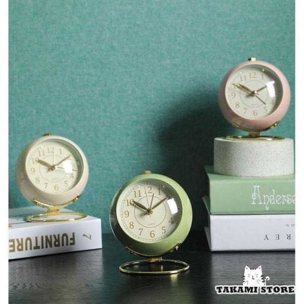 目覚まし時計 置時計 置き時計 おしゃれ 大音量 アンティーク クラシック  アナログ 北欧 ライト...
