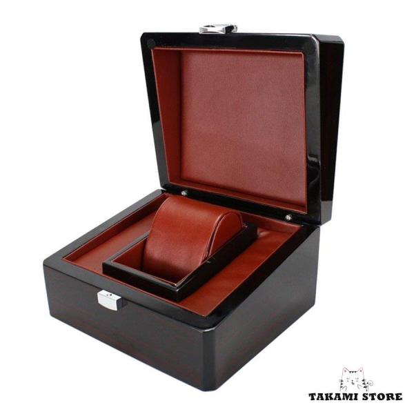 木製時計ブレスレットケースバングル収納ボックス枕付き腕時計ディスプレイ