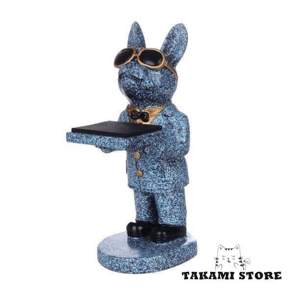 樹脂ウォッチスタンドファンシーブルドッグ腕時計ディスプレイラックジュエリーオーガナイザー