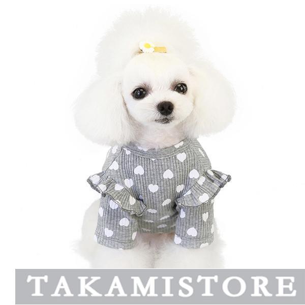 販売三枚以上犬 服 ペット用品 着物 ドッグウェア　可愛い　ハート ペットウェア 無地 春夏秋 トレ...