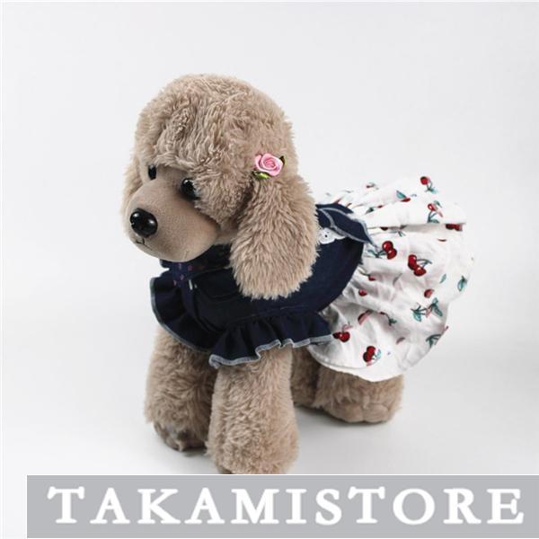 販売！三枚以上！犬 服 ペット用品 着物 ドッグウェア 蝶々 ワンピース 可愛い ペットウェア 春夏...