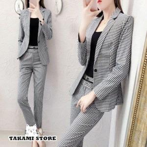 パンツスーツ セットアップ レディース おしゃれ カジュアル スーツ