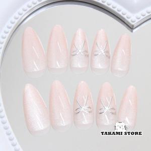 【24枚セット】ネイルチップ かわいい アーモ...の詳細画像2