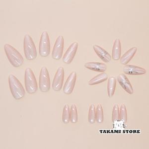 【24枚セット】ネイルチップ かわいい アーモ...の詳細画像4