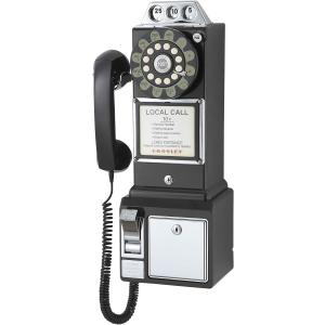 Crosley 50sアメリカ公衆電話 PAY PHONE ブラック  USA輸入品　ビンテージ　レ...