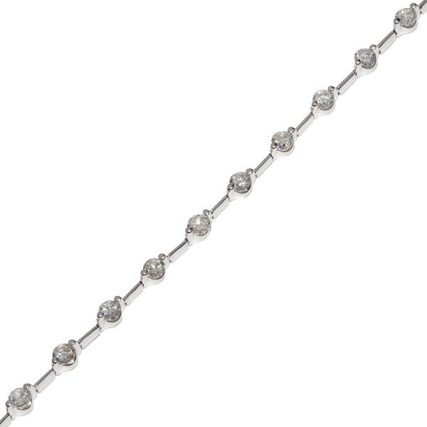 ブレスレット K18WG ダイヤ2.00ct_