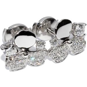 ティファニー フープピアス K18WG オープンアトラスピアス : たかみ