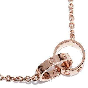 カルティエ ペンダントネックレス K18PG LOVEネックレス ベビーラブネックレス B7212300
